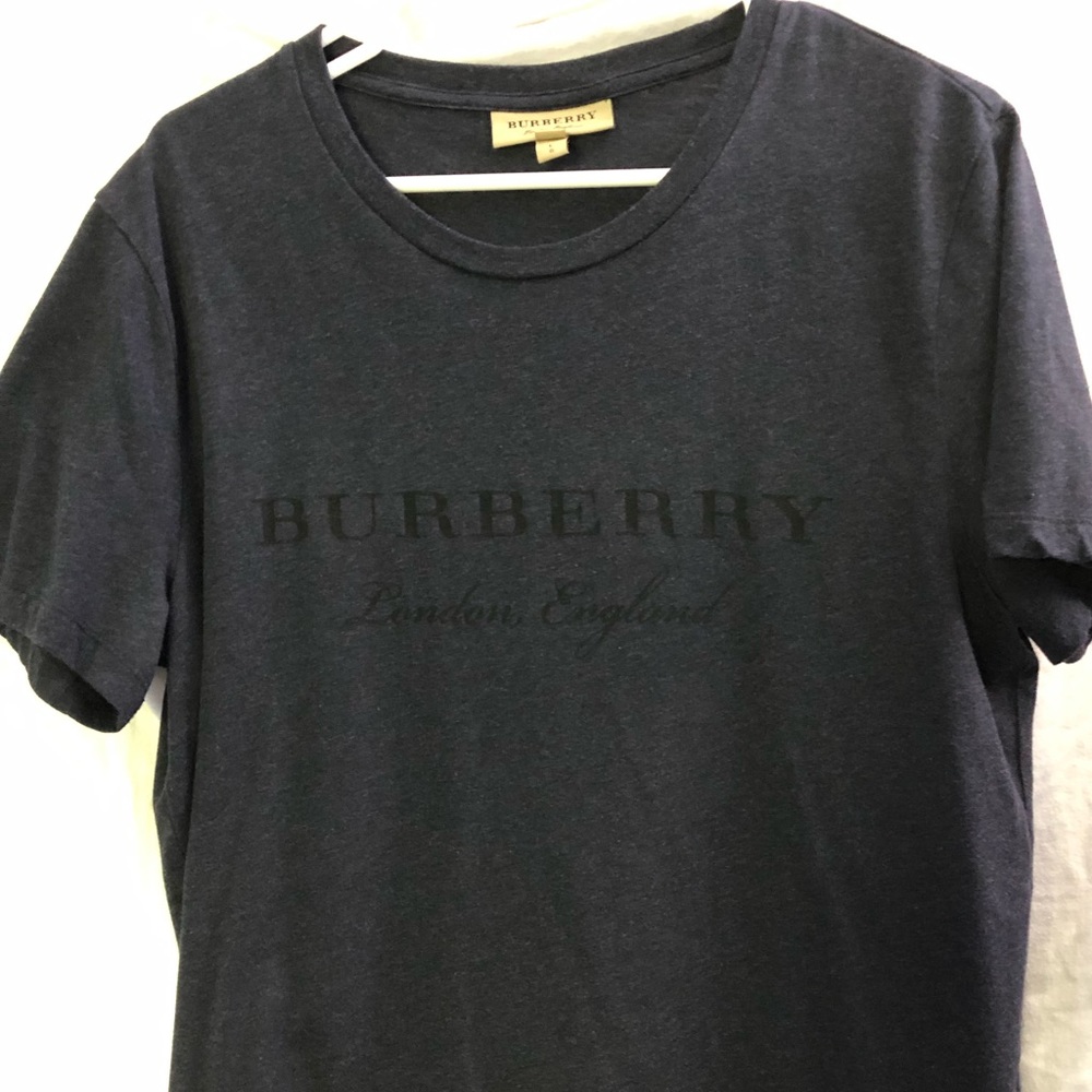 Burberry T-Shirt Navy Blue Men’s Large